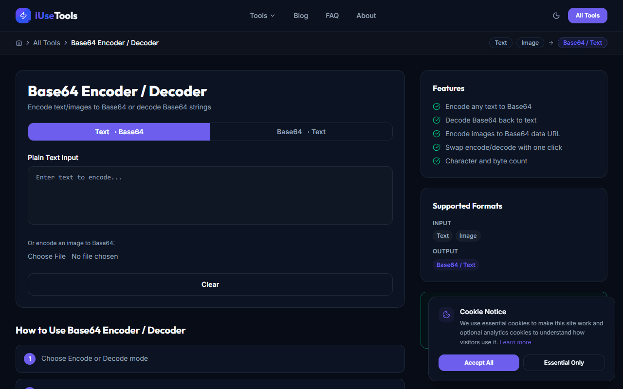 Base64 Encoder and Decoder